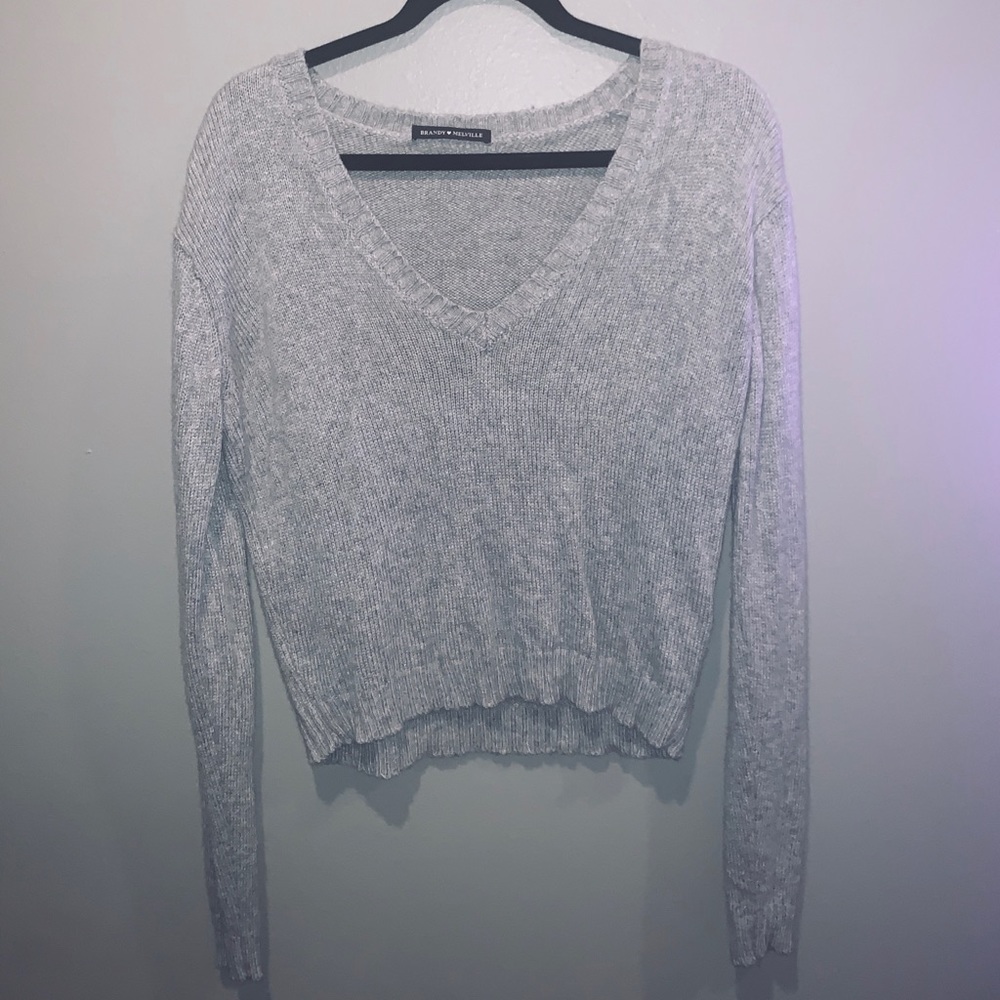 brandy v-neck sweater
